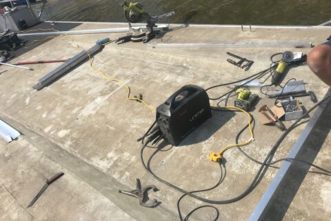 pontoon dock carpet replacement