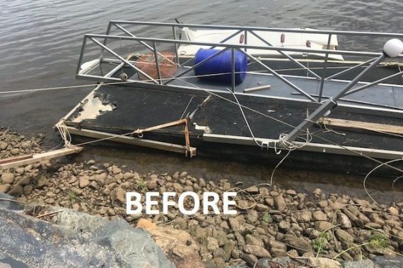 What happens if you do not maintain your pontoons walkway and carpet