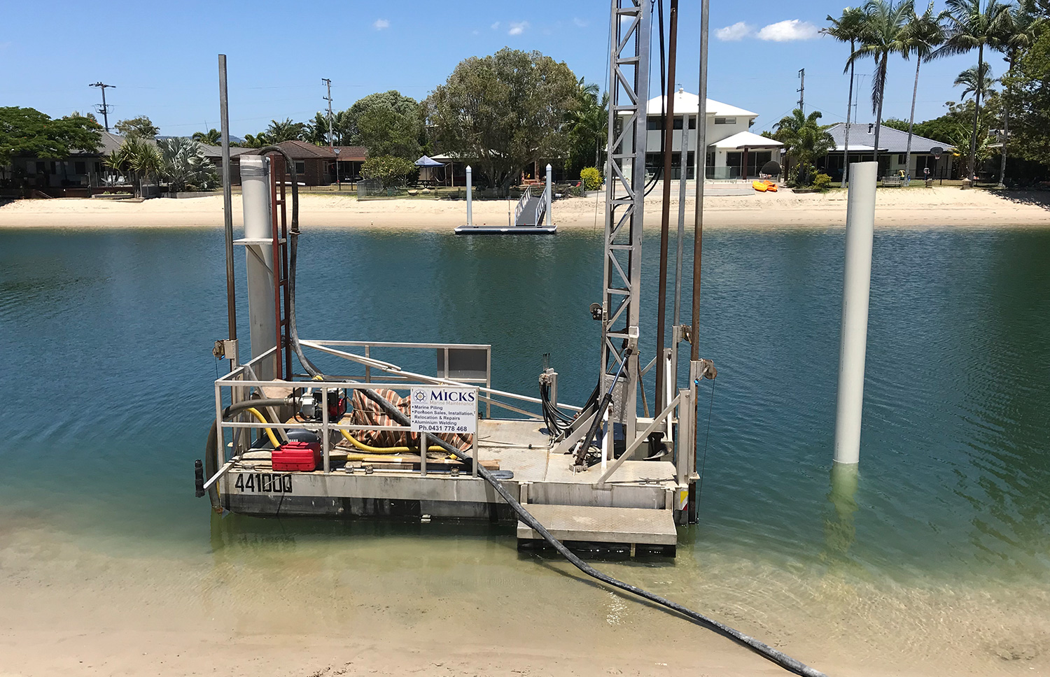 Marine Piling For Floating Pontoons Everything You Need To Know Micks Marine Maintenance