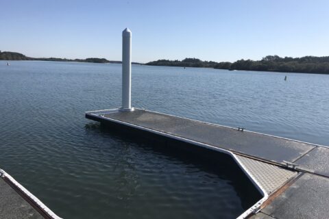 piled pontoon Blue Dolphin Yamba