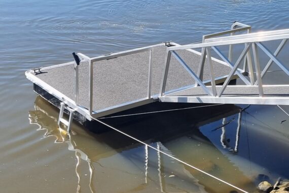 Hose Reel Stands for Floating Pontoons