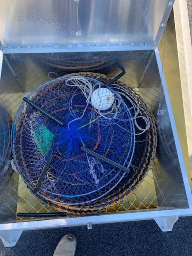 Custom crab pot storage box