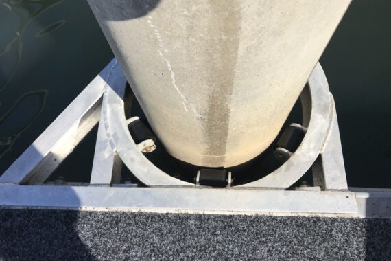 How to Replace Broken Pile Brackets on a Pontoon Dock