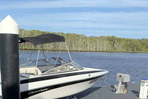 pile caps for piled pontoon docks